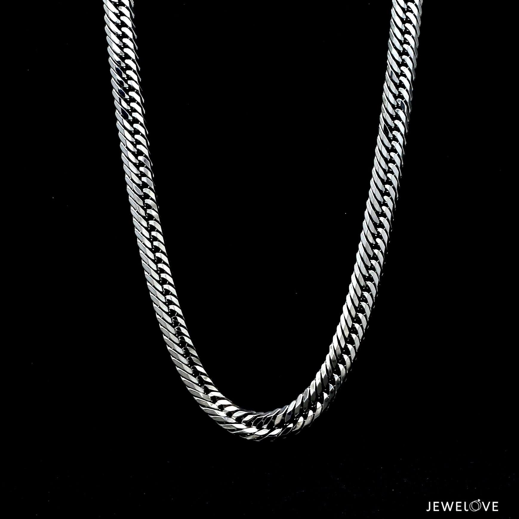 Jewelove™ Chains 6mm Japanese Platinum Cuban Heavy Chain for Men JL PT CH 1005-Z