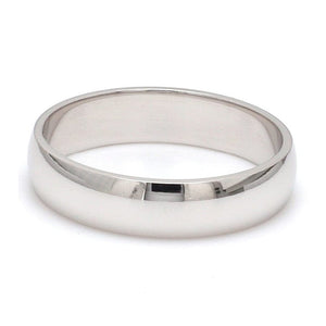 Jewelove™ Rings 6mm Single Diamond Platinum Love Bands JL PT 630