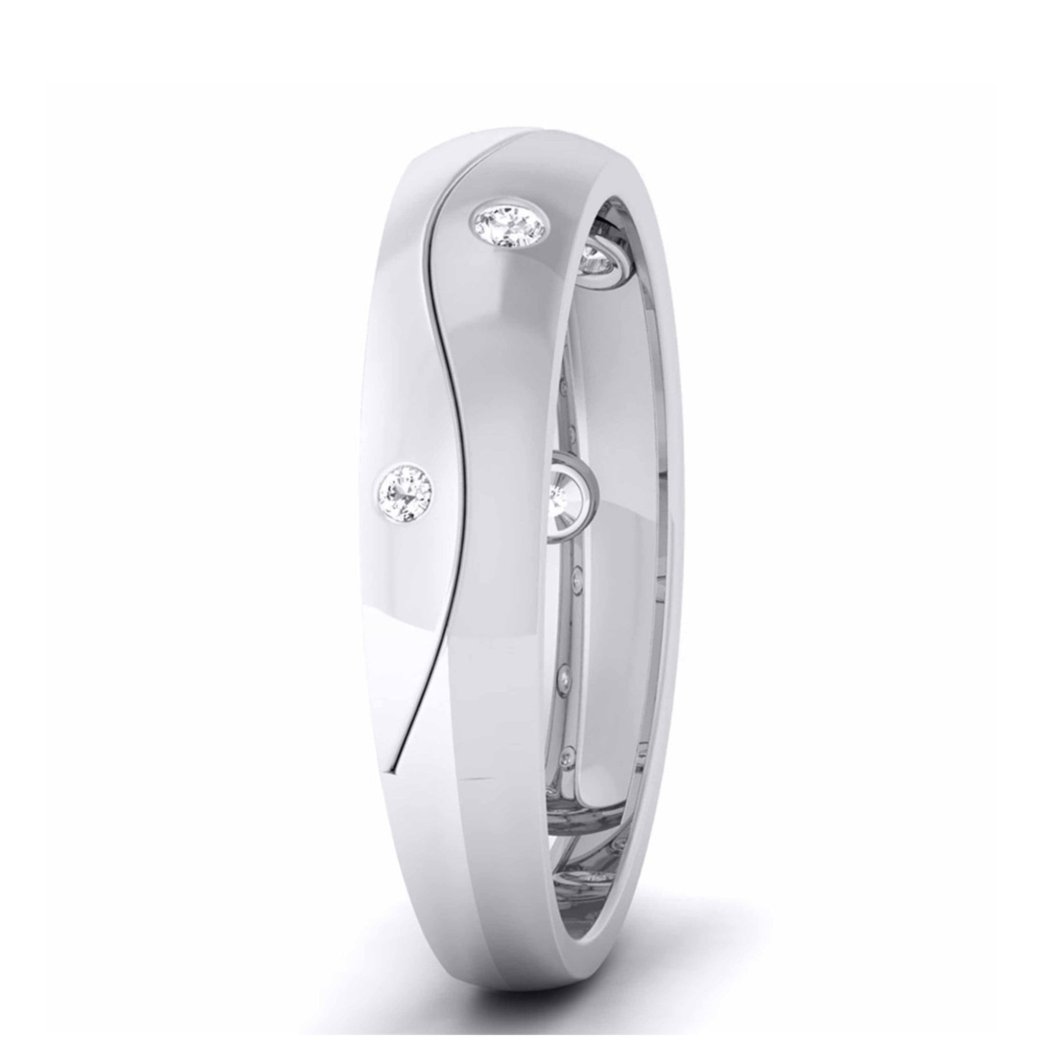 Jewelove™ Rings 7 Diamond Designer Platinum Wedding Ring JL PT 5941