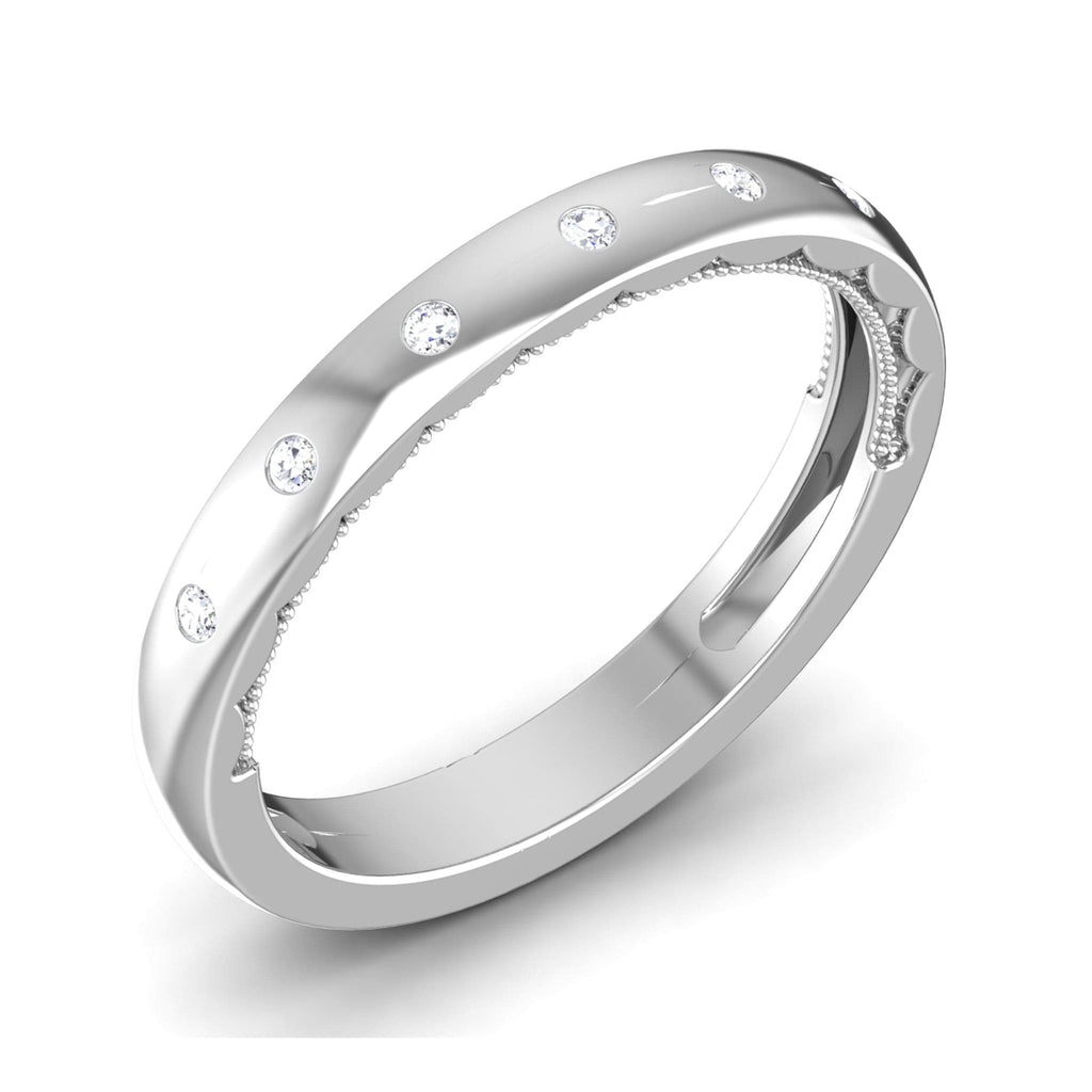 Jewelove™ Rings 7 Diamond Platinum Wedding Ring JL PT 6775