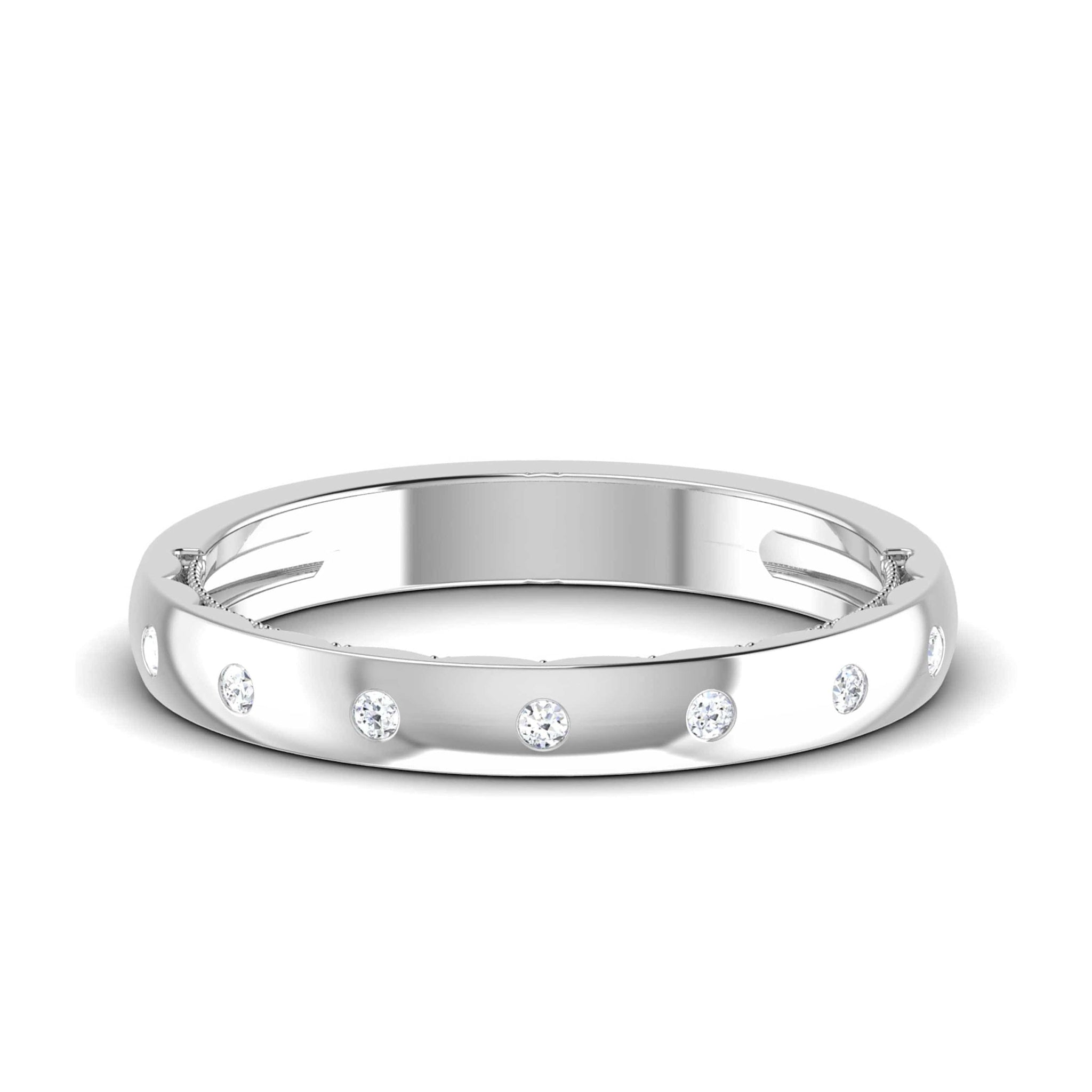 Jewelove™ Rings 7 Diamond Platinum Wedding Ring JL PT 6775