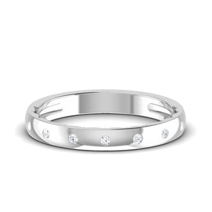 Jewelove™ Rings 7 Diamond Platinum Wedding Ring JL PT 6775