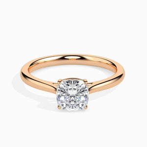 Jewelove™ Rings Women's Band only / VVS GH 70-Pointer Cushion Cut Solitaire Diamond 18K Rose Gold Ring JL AU 19003R-B