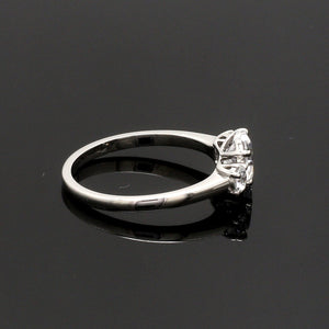 Jewelove™ Rings I VS / Women's Band only 70-Pointer Heart Cut Solitaire Diamond Accents Platinum Ring JL PT 1233-B