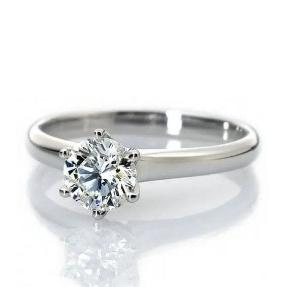 Jewelove™ Rings 0.70 cts / Women's Band only 70-Pointer Platinum Solitaire Engagement Ring SKU 009