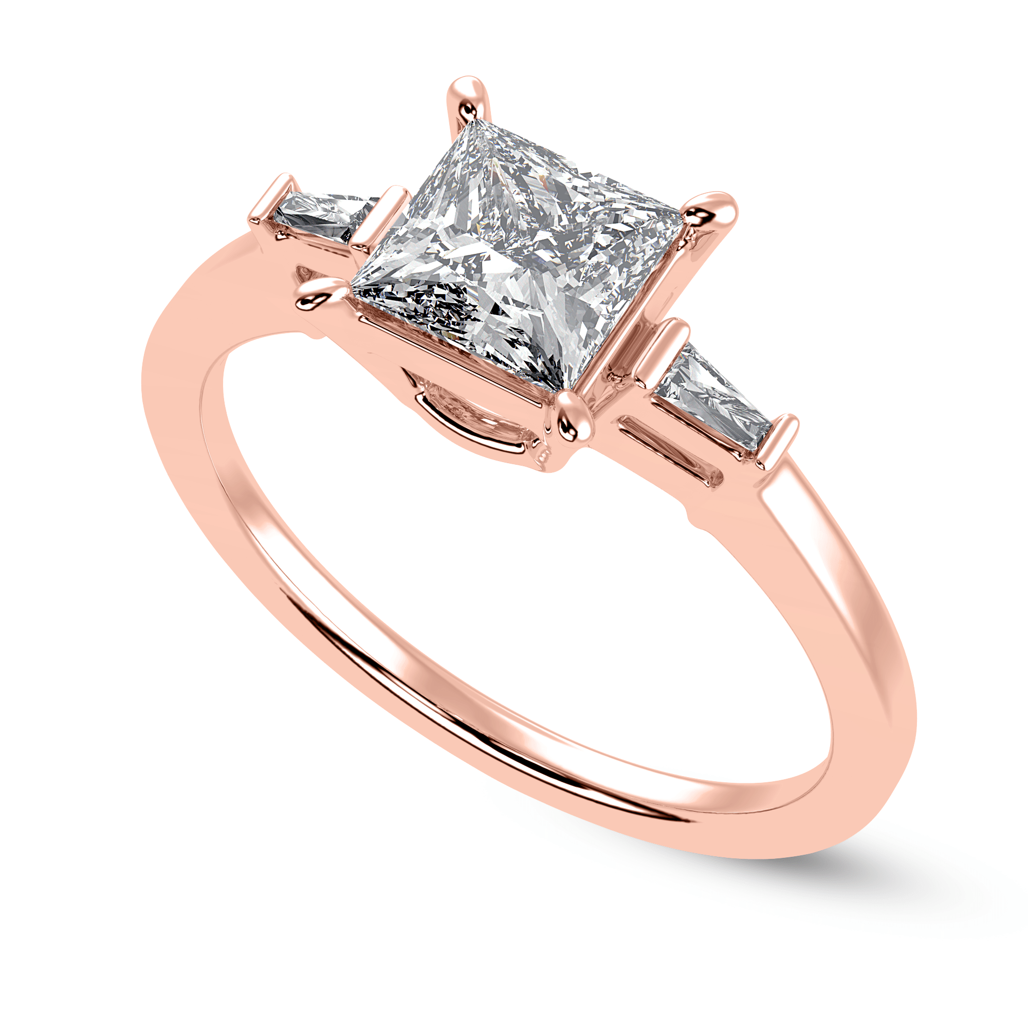 3 Carat Princess Cut Solitaire Diamond Ring — Ouros Jewels