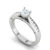 Jewelove™ Rings VS J / Women's Band only 70-Pointer Solitaire Diamond Split Shank Platinum Ring JL PT RP RD 118-B