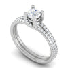 Jewelove™ Rings VS J / Women's Band only 70-Pointer Solitaire Diamond Split Shank Platinum Ring JL PT RP RD 182-B