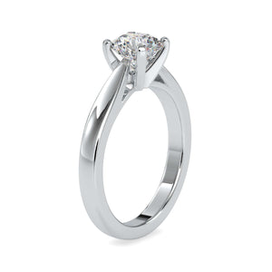 Jewelove™ Rings Women's Band only / VS J 70-Pointer Solitaire Platinum Engagement Ring JL PT 0056-B