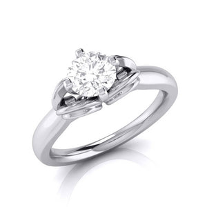 Jewelove™ Rings J VS / Women's Band only 70-Pointer Solitaire Platinum Ring for Women JL PT G 114-B