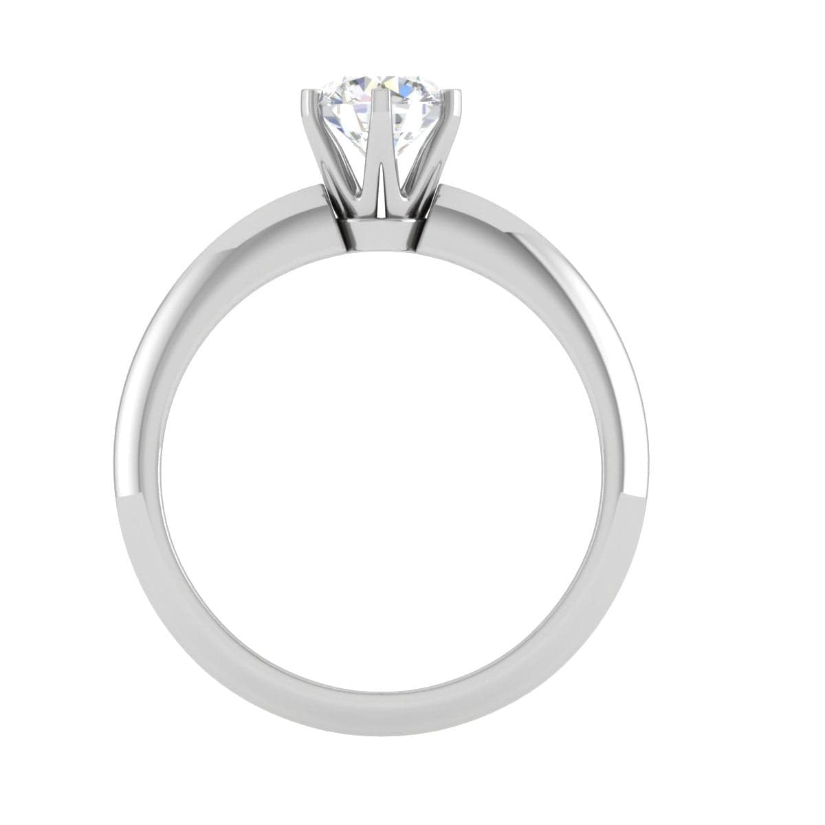 Jewelove™ Rings VS J / Women's Band only 70-Pointer Solitaire Platinum Ring JL PT RS RD 177-B