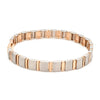 Jewelove™ Bangles & Bracelets 8mm Platinum & Rose Gold Bracelet for Men JL PTB 1063