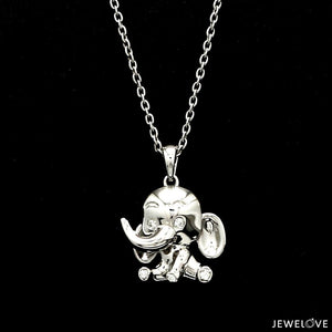 Jewelove™ Pendants Baby Elephant Platinum Diamonds Pendant for Women JL PT P 1297