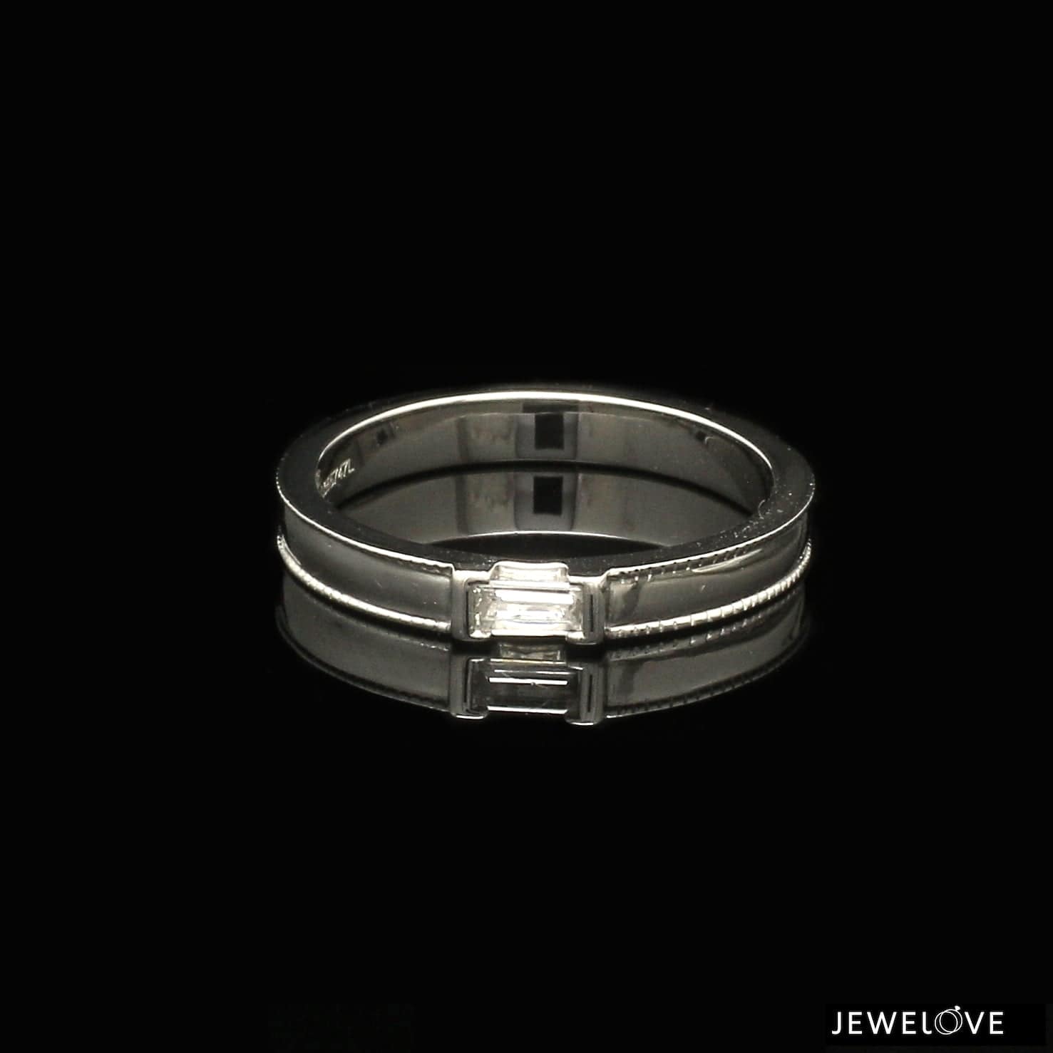 Baguette Diamond Crossover Ring | Miss Diamond Ring