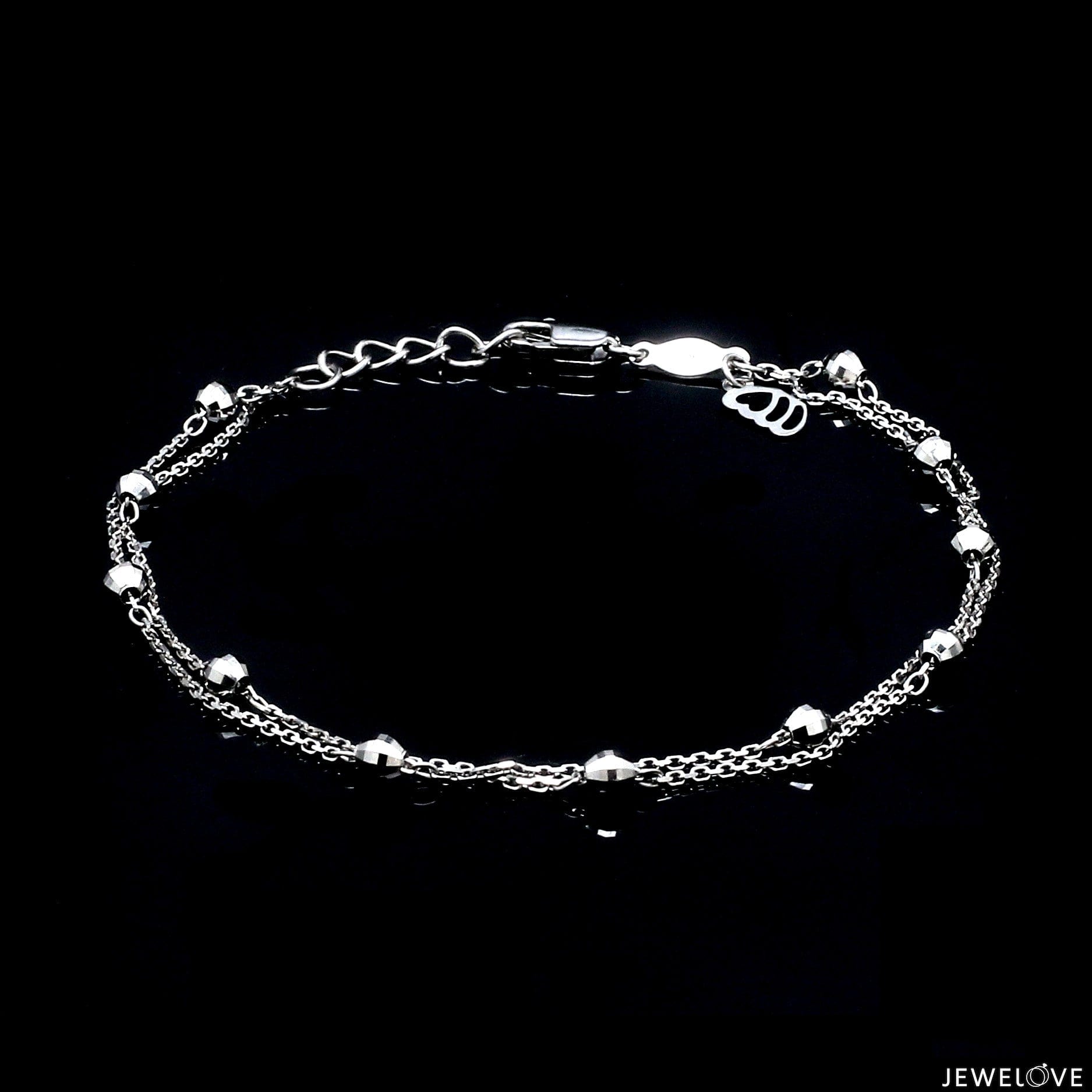 Jewelove™ Bangles & Bracelets Beautiful Japanese Platinum Bracelet for Women JL PTB 852