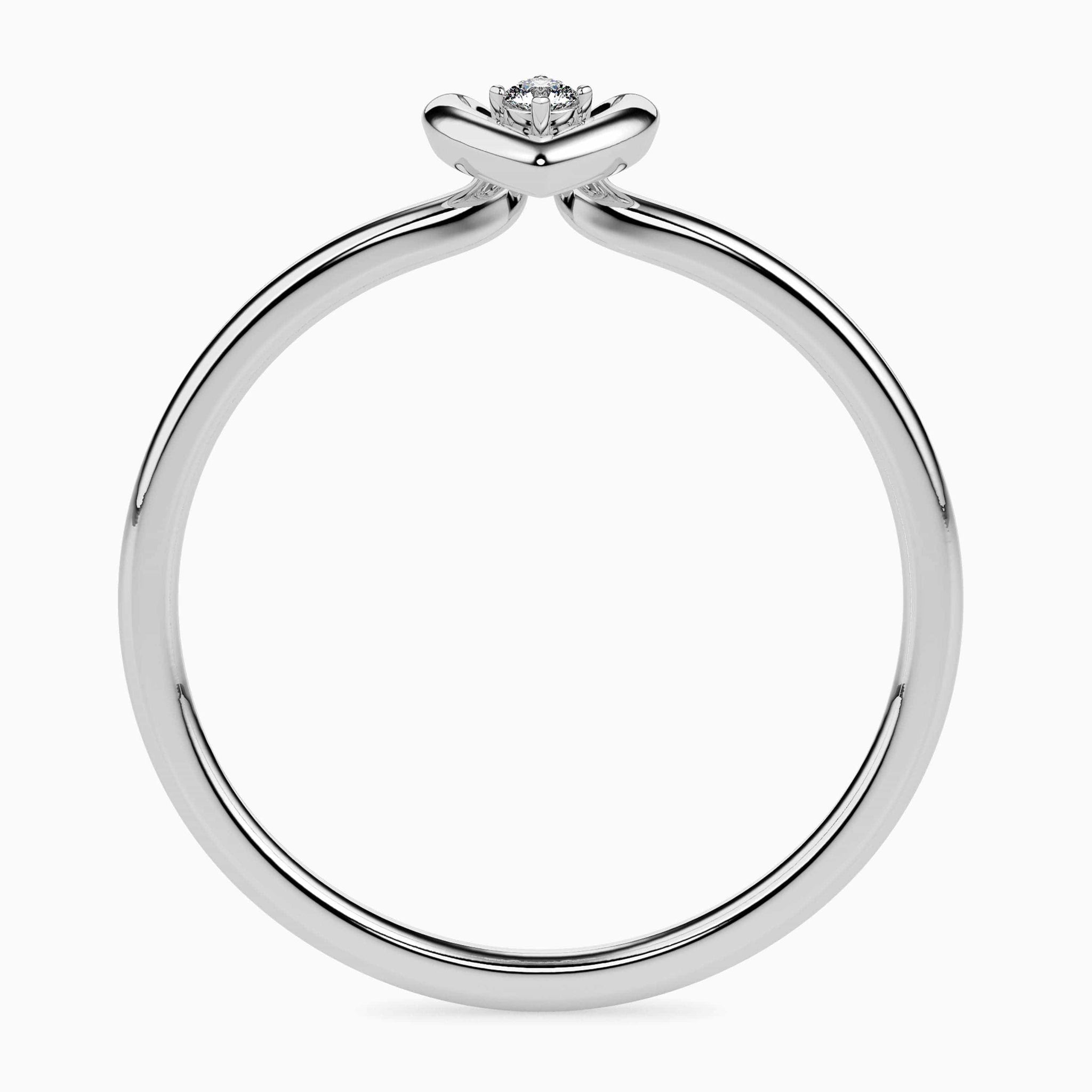 Jewelove™ Rings Beautiful Platinum Diamond Heart Ring JL PT 18033