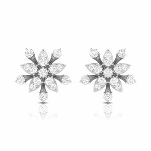 Jewelove™ Earrings SI IJ Beautiful Platinum Earrings with Diamonds for Women JL PT E ST 2043