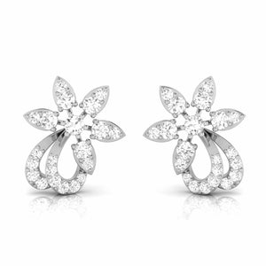 Jewelove™ Earrings SI IJ Beautiful Platinum Earrings with Diamonds JL PT E ST 2202