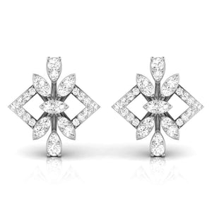 Jewelove™ Earrings Beautiful Platinum Earrings with Diamonds JL PT E ST 2203