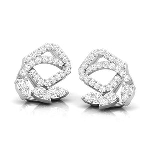 Jewelove™ Earrings Beautiful Platinum Earrings with Diamonds JL PT E ST 2205