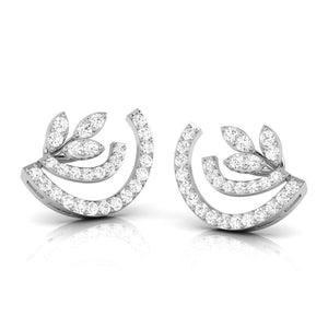 Jewelove™ Earrings Beautiful Platinum Earrings with Diamonds JL PT E ST 2209