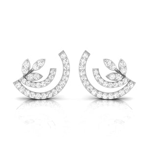 Jewelove™ Earrings SI IJ Beautiful Platinum Earrings with Diamonds JL PT E ST 2209