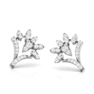 Jewelove™ Earrings Beautiful Platinum Earrings with Diamonds JL PT E ST 2245