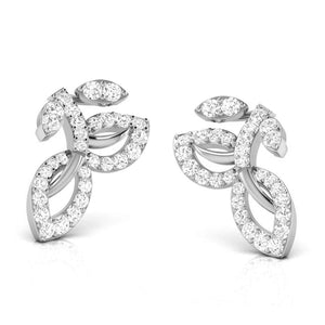 Jewelove™ Earrings Beautiful Platinum Earrings with Diamonds JL PT E ST 2248