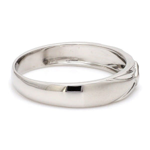 Jewelove™ Rings Beautiful Platinum Love Bands with Diamonds JL PT 903