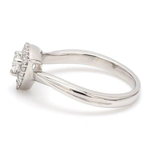 Jewelove™ Rings Beautiful Platinum Love Bands with Diamonds JL PT 903