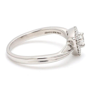 Jewelove™ Rings Beautiful Platinum Love Bands with Diamonds JL PT 903