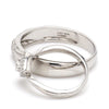 Jewelove™ Rings Beautiful Platinum Love Bands with Diamonds JL PT 903