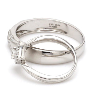 Jewelove™ Rings Beautiful Platinum Love Bands with Diamonds JL PT 903