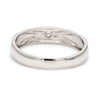 Jewelove™ Rings Beautiful Platinum Love Bands with Diamonds JL PT 903