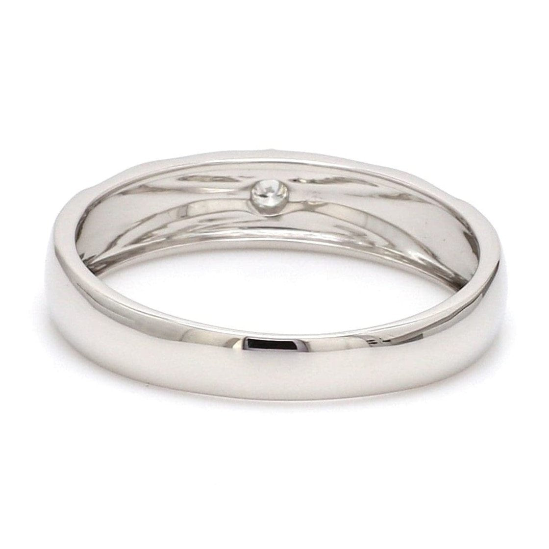 Jewelove™ Rings Beautiful Platinum Love Bands with Diamonds JL PT 903