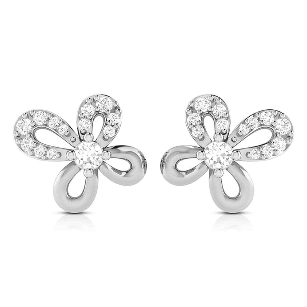 Jewelove™ Pendants & Earrings Beautiful Platinum with Diamond Butterfly Earrings for Women JL PT E 2425