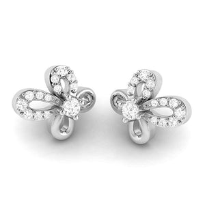 Jewelove™ Pendants & Earrings Beautiful Platinum with Diamond Butterfly Earrings for Women JL PT E 2425