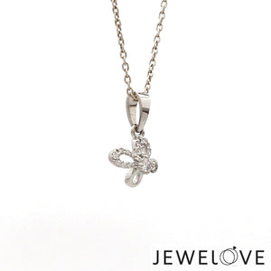 Jewelove™ Pendants & Earrings Beautiful Platinum with Diamond Butterfly Pendant for Women JL PT P 2425