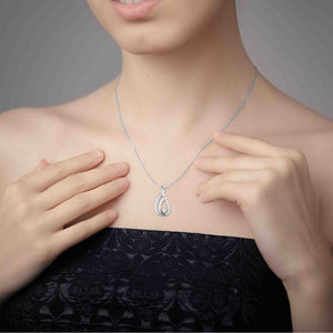 Jewelove™ Pendants & Earrings Beautiful Platinum with Diamond Pendant Set for Women  JL PT P 2423