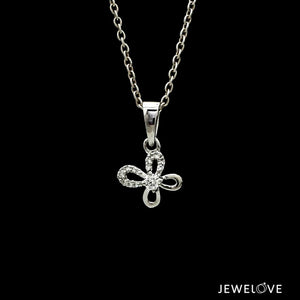 Jewelove™ Pendants & Earrings Beautiful Platinum with Diamond Pendant Set for Women JL PT P 2425