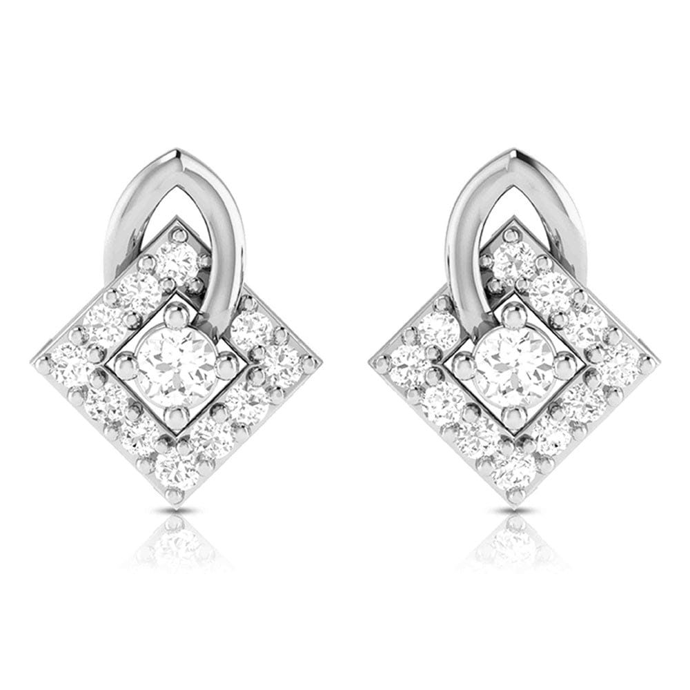 Jewelove™ Pendants & Earrings Beautiful Platinum with Diamond Pendant Set for Women JL PT P 2428