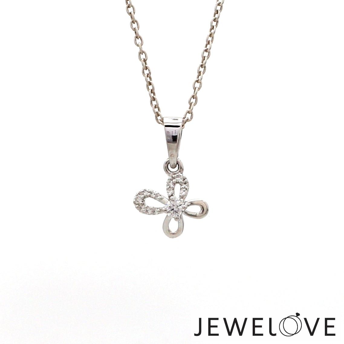 Jewelove™ Pendants & Earrings Beautiful Platinum with Diamond Pendant Set for Women JL PT PE 2425