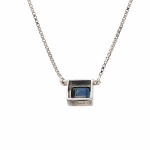 Jewelove™ Pendants Blue Sapphire Pendant in Platinum JL PT P 317