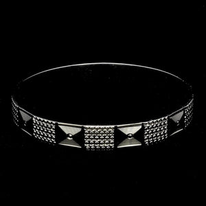 Jewelove™ Bangles & Bracelets Broad Platinum Bangle for Women with Diamond Cut JL PTB 622