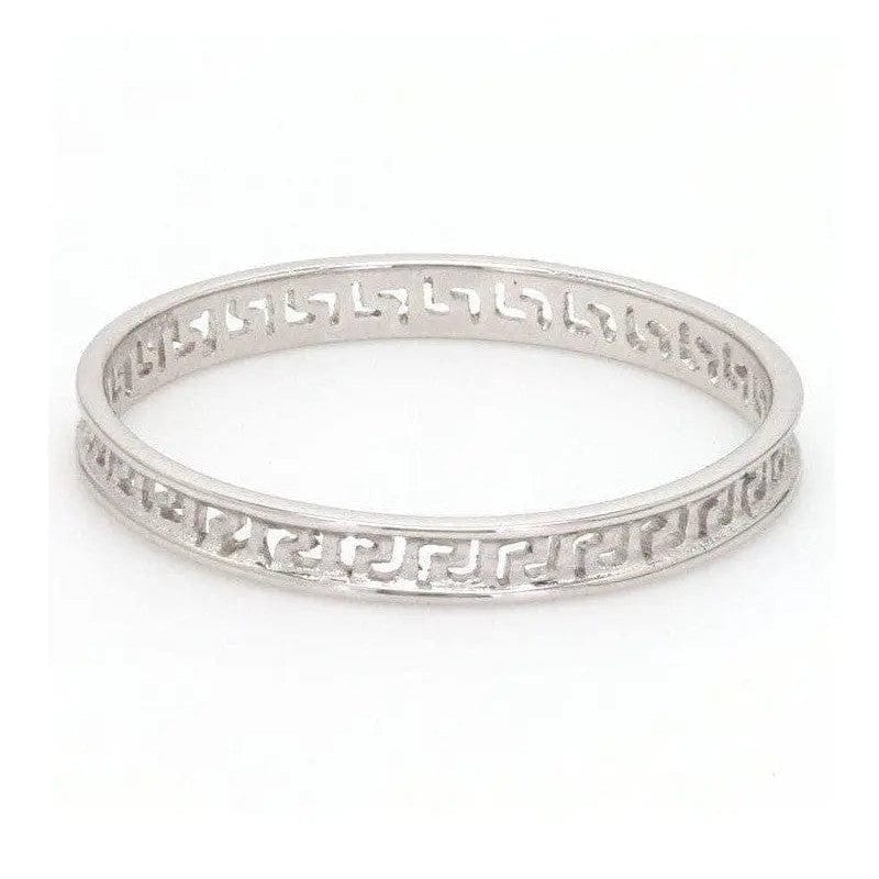 Jewelove™ Rings Carved Out Platinum Love Bands SJ PTO 135