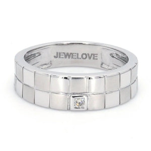 Jewelove™ Rings Chess Inspired Platinum Love Bands in Platinum JL PT 423