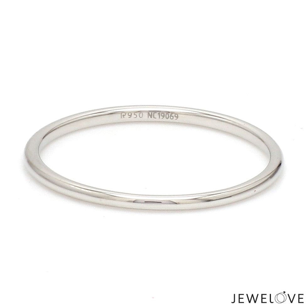 Jewelove™ Rings Women's Band only Classic 1.25mm Platinum Wedding Ring for Women SJ PTO 222-A