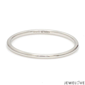 Jewelove™ Rings Women's Band only Classic 1.25mm Platinum Wedding Ring for Women SJ PTO 222-A