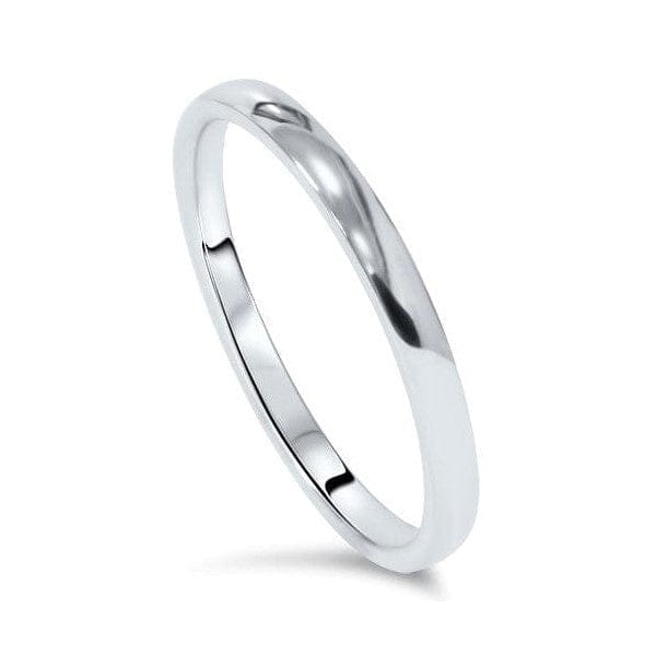 Jewelove™ Rings Classic 2mm Platinum Wedding Ring SJ PTO 222