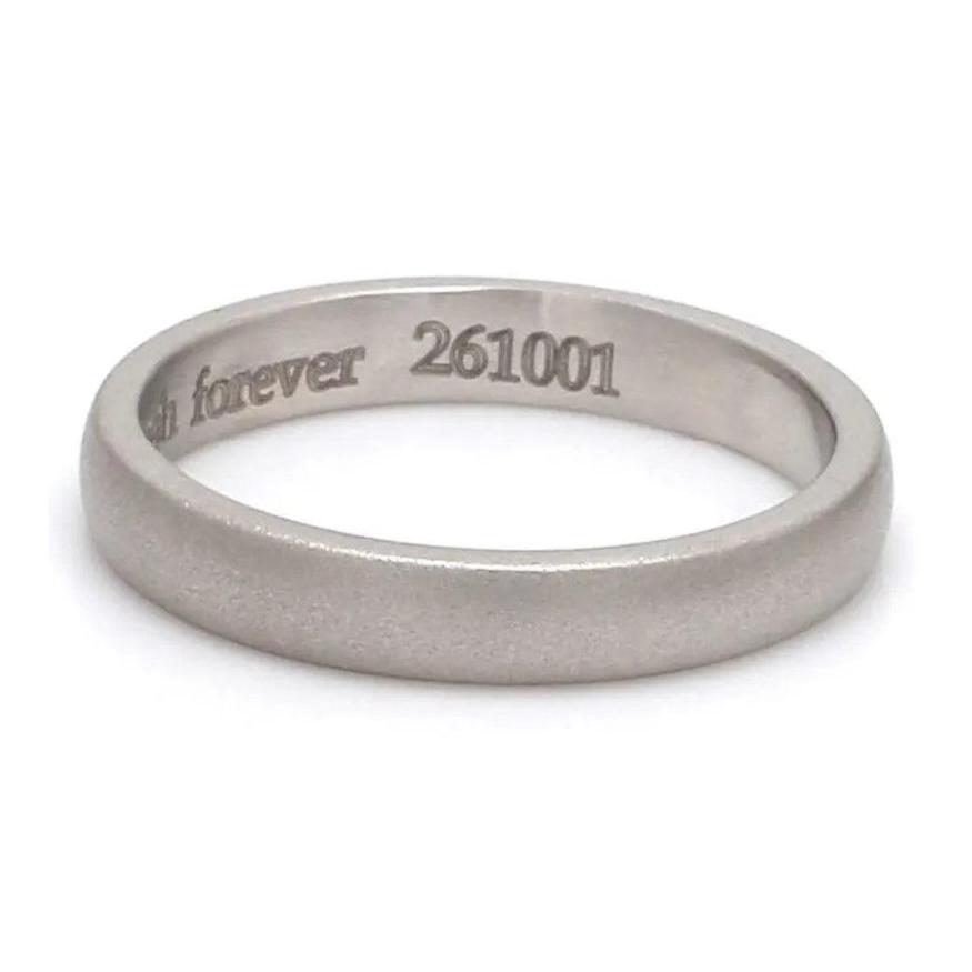 Jewelove™ Rings Classic 3mm Platinum Ring Matte Finish SJ PTO 249